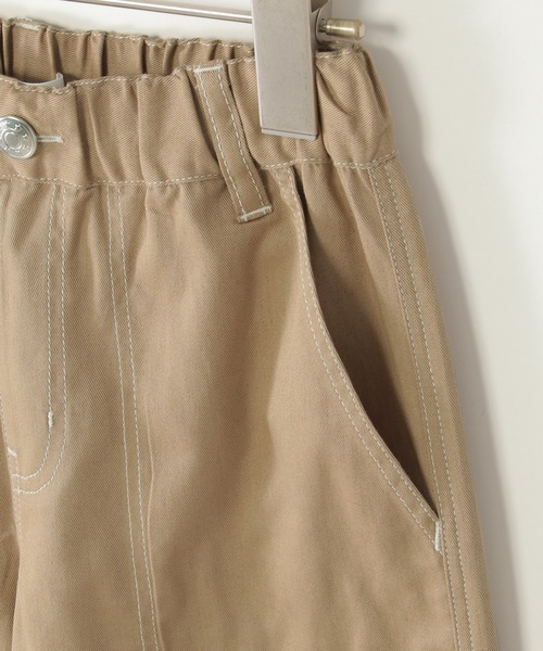 ikka（イッカ）の「ツイルイージー6分丈パンツ（120~160cm）（その他パンツ・キッズ・ベージュ/ブラック/オリーブ/ブルー・120/130/140/150/160）」の9枚目の写真