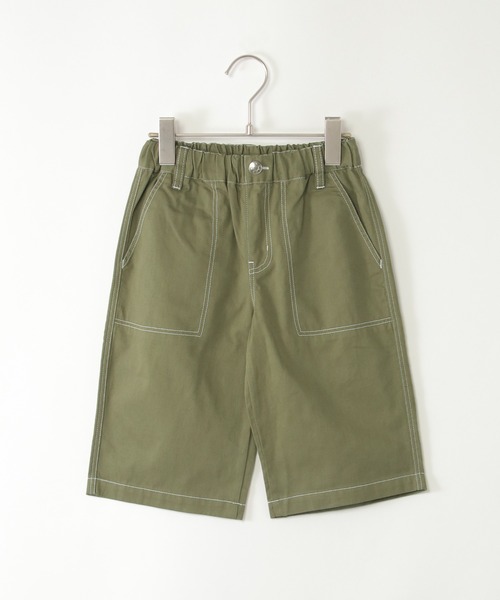 ikka（イッカ）の「ツイルイージー6分丈パンツ（120~160cm）（その他パンツ・キッズ・ベージュ/ブラック/オリーブ/ブルー・120/130/140/150/160）」の15枚目の写真