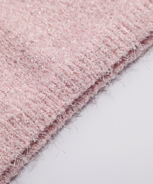 AMELY（エミリー）の「ラメシャギービスチェ（キャミソール・レディース・ピンク/ブラック/ベージュ/シルバー/ブラウン系/グレー・フリー）」の10枚目の写真