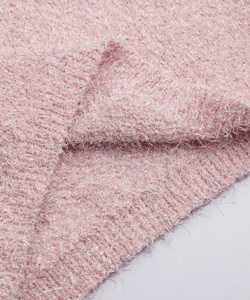 AMELY（エミリー）の「ラメシャギービスチェ（キャミソール・レディース・ピンク/ブラック/ベージュ/シルバー/ブラウン系/グレー・フリー）」の11枚目の写真