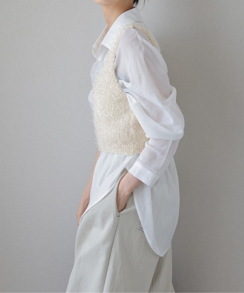 RYUKAGA キャミソールシャツ ビスチェ ホワイト ビスチェ キャミソール シャツ[品番：HNSW0008585]｜Honeys（ハニーズ