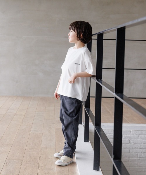 GLOBAL WORK(グローバルワーク)の「COOLデニムワイドテーパード/995595(デニムパンツ・キッズ・ブラック/ライトブルー・120cm/130cm/140cm/150cm/160cm/170cm)」の5枚目の写真