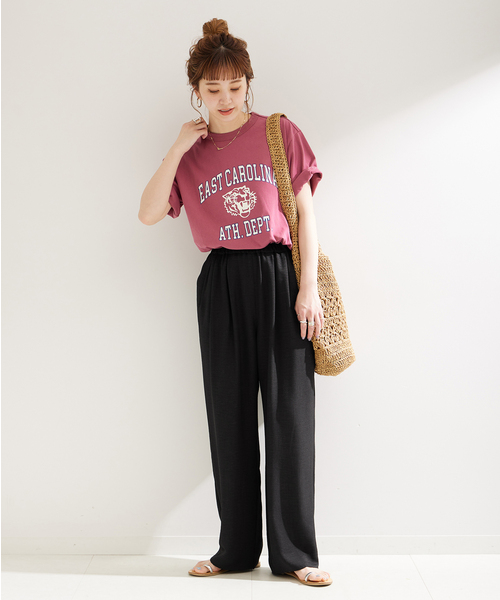 B.C STOCK(ベーセーストック)の「タックギャザーパンツ(その他パンツ・レディース・ブラック/ピンク/ブルー系その他/イエロー・FREE)」の8枚目の写真