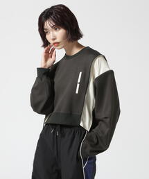 AULA AILA（アウラアイラ）の「AULA AILA/アウラアイラ/別注ジップクロップドプルオーバー（Tシャツ/カットソー）」