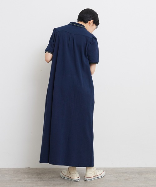 ELFSACK ワンピース ポロ襟 パフスリーブ ストライブ レディース CHILD WOMAN（チャイルドウーマン）の「☆40/2かのこ