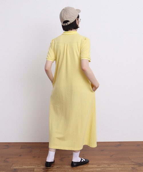 ELFSACK ワンピース ポロ襟 パフスリーブ ストライブ レディース CHILD WOMAN(チャイルドウーマン)の「☆40/2かのこ