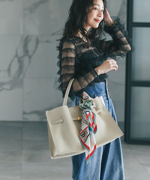 manipuri（マニプリ）の「マニプリ/スカーフ65LDN（バンダナ/スカーフ・レディース・ブルー・FREE）」の2枚目の写真