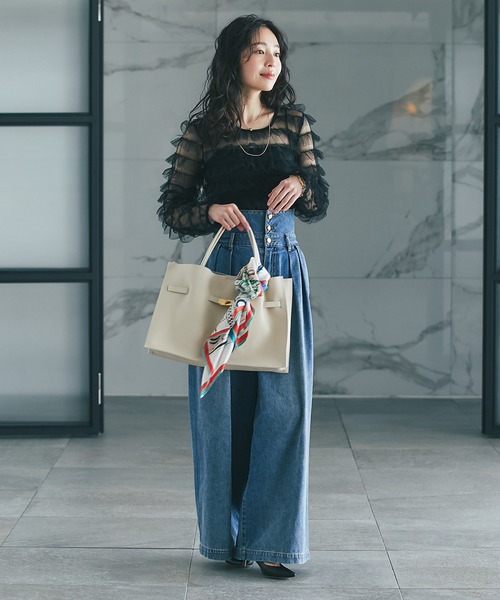 manipuri（マニプリ）の「マニプリ/スカーフ65LDN（バンダナ/スカーフ・レディース・ブルー・FREE）」の3枚目の写真