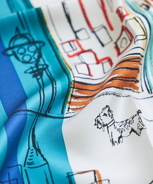 manipuri（マニプリ）の「マニプリ/スカーフ65LDN（バンダナ/スカーフ・レディース・ブルー・FREE）」の6枚目の写真