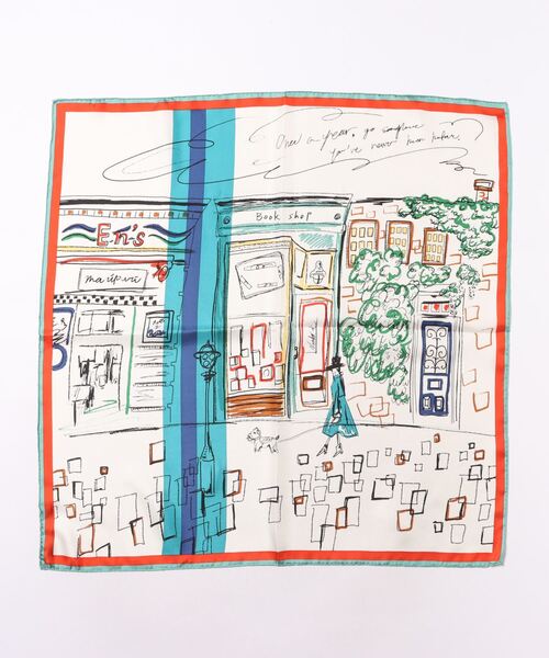 manipuri（マニプリ）の「マニプリ/スカーフ65LDN（バンダナ/スカーフ・レディース・ブルー・FREE）」の7枚目の写真