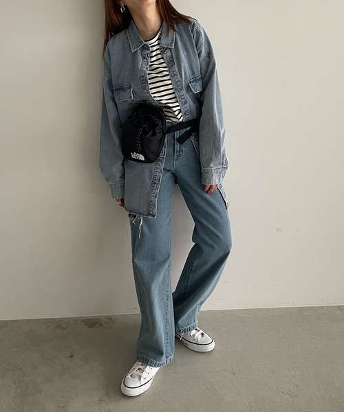 THE NORTH FACE（ザノースフェイス）の「【THE NORTH FACE】BREEZE CROSS BAG（ショルダーバッグ・レディース・ブラック/ベージュ/サックスブルー/ブラック×ホワイト/ベージュ系その他・FREE）」の8枚目の写真