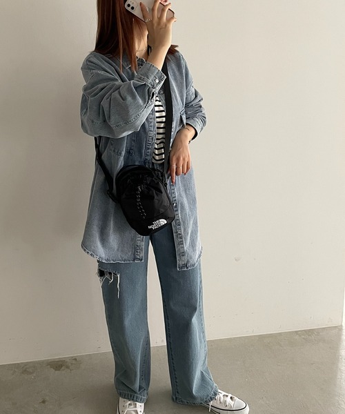 THE NORTH FACE（ザノースフェイス）の「【THE NORTH FACE】BREEZE CROSS BAG（ショルダーバッグ・レディース・ブラック/ベージュ/サックスブルー/ブラック×ホワイト/ベージュ系その他・FREE）」の9枚目の写真