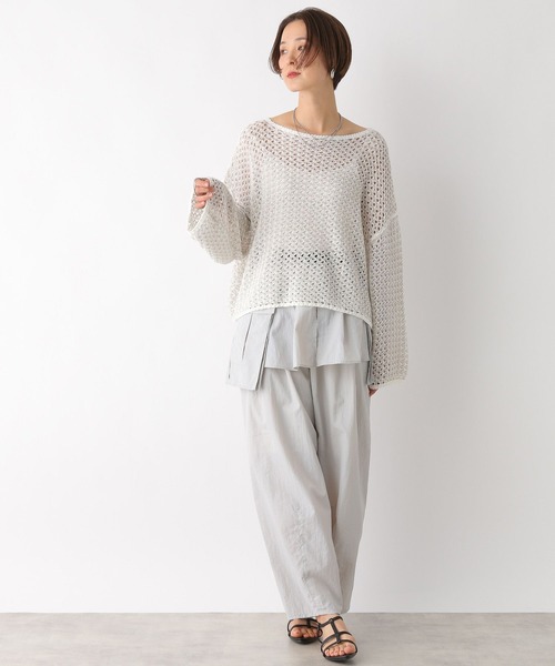 LEPSIM（レプシィム）の「ベルトナイロンパンツ　992102（その他パンツ・レディース・ライトグレー/ブラック/オフホワイト・FREE）」の12枚目の写真