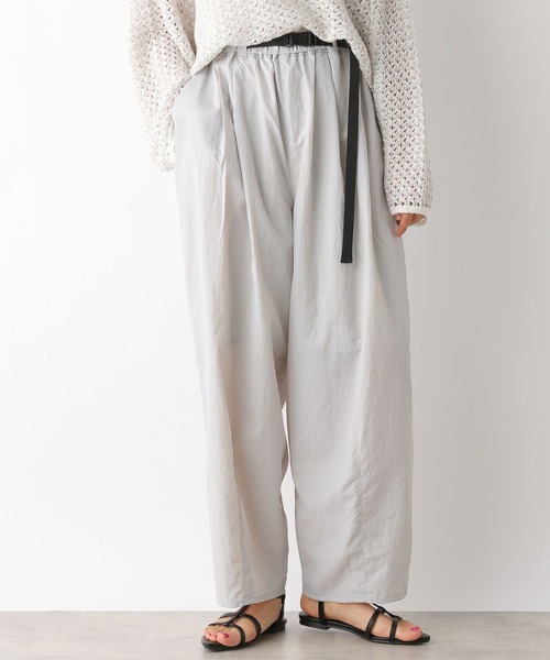 LEPSIM（レプシィム）の「ベルトナイロンパンツ　992102（その他パンツ・レディース・ライトグレー/ブラック/オフホワイト・FREE）」の13枚目の写真