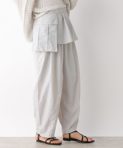 LEPSIM（レプシィム）の「ベルトナイロンパンツ　992102（その他パンツ・レディース・ライトグレー/ブラック/オフホワイト・FREE）」の16枚目の写真