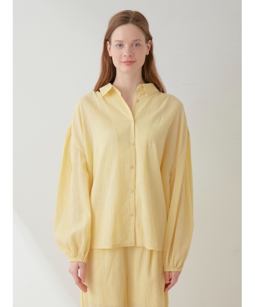 gelato pique（ジェラートピケ）の「コットンフレアシャツ（ルーム