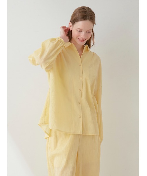 残り3日❗️ジェラートピケ ジェラピケ ルームウェア コットン パジャマ gelato pique（ジェラートピケ）の「コットンフレアシャツ（ルーム