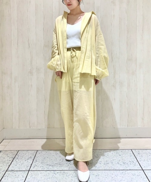 gelato pique ミントグリーン　ルームウェア 上下セットfreeサイズ gelato pique（ジェラートピケ）の「【接触冷感】カラフルレーヨンロゴ