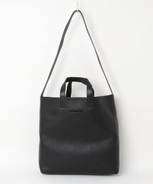 『ADAM PATEK』 shrink leather big tote bag/レザービッグトートバッグ