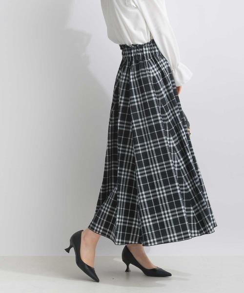 PICCIN（ピッチン）の「サッカーチェックフレアスカート（スカート・レディース・オフホワイト/ブラック・M）」の15枚目の写真