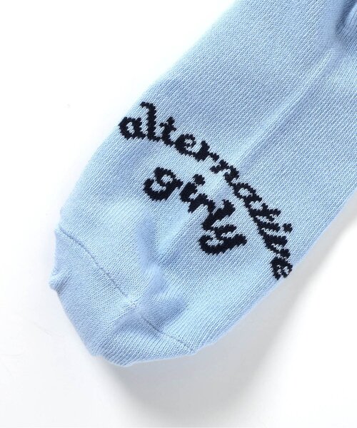 algy（アルジー）の「グラデロゴクルーソックス（ソックス/靴下・キッズ・ブラック/サックスブルー/オフホワイト・24/21）」の6枚目の写真