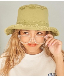 リバーシブル キャンバス フリンジ バケットハット