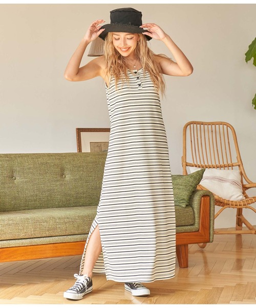 anap mimpi（アナップミンピ）の「リバーシブル キャンバス フリンジ バケットハット（ハット・レディース・ブラック/カーキ/ホワイト・FREE）」の11枚目の写真