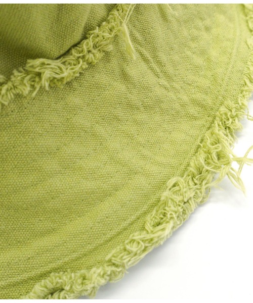 anap mimpi（アナップミンピ）の「リバーシブル キャンバス フリンジ バケットハット（ハット・レディース・ブラック/カーキ/ホワイト・FREE）」の5枚目の写真