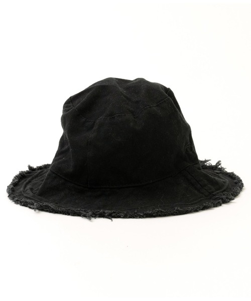 anap mimpi（アナップミンピ）の「リバーシブル キャンバス フリンジ バケットハット（ハット・レディース・ブラック/カーキ/ホワイト・FREE）」の17枚目の写真