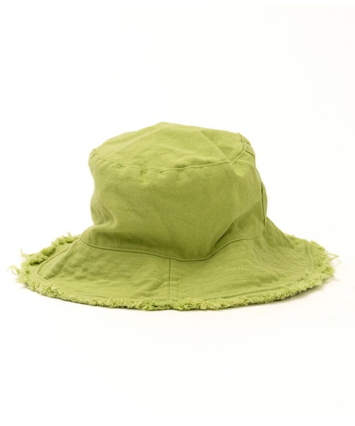 anap mimpi（アナップミンピ）の「リバーシブル キャンバス フリンジ バケットハット（ハット・レディース・ブラック/カーキ/ホワイト・FREE）」の4枚目の写真