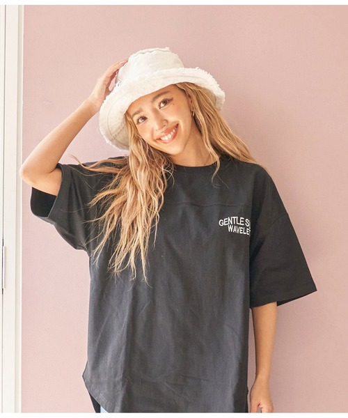 anap mimpi（アナップミンピ）の「リバーシブル キャンバス フリンジ バケットハット（ハット・レディース・ブラック/カーキ/ホワイト・FREE）」の21枚目の写真