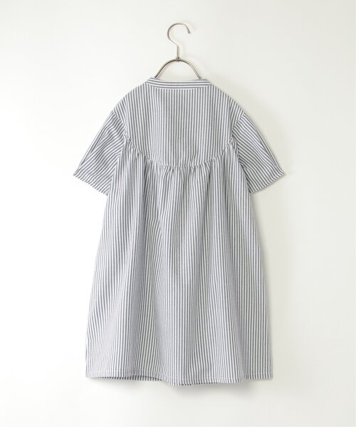 ikka(イッカ)の「前開きシャツワンピース(120~160cm)(ワンピース・キッズ・グリーン系その他/ネイビー・120/130/140/150/160)」の4枚目の写真