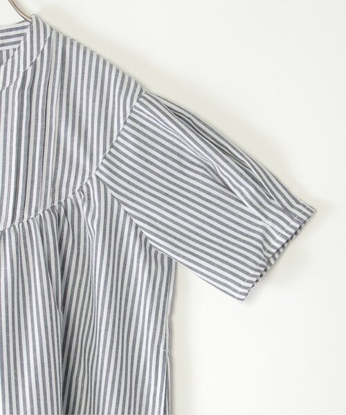 ikka(イッカ)の「前開きシャツワンピース(120~160cm)(ワンピース・キッズ・グリーン系その他/ネイビー・120/130/140/150/160)」の5枚目の写真