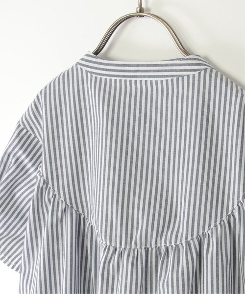 ikka(イッカ)の「前開きシャツワンピース(120~160cm)(ワンピース・キッズ・グリーン系その他/ネイビー・120/130/140/150/160)」の8枚目の写真
