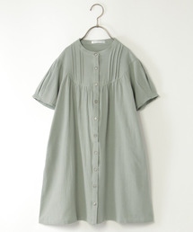 ikka（イッカ）の「前開きシャツワンピース（120~160cm）（ワンピース）」