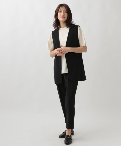 Elura（エルーラ）の「夏ラクミドルジレ/107177（ベスト・レディース・ベージュ/ブラック・FREE）」の6枚目の写真