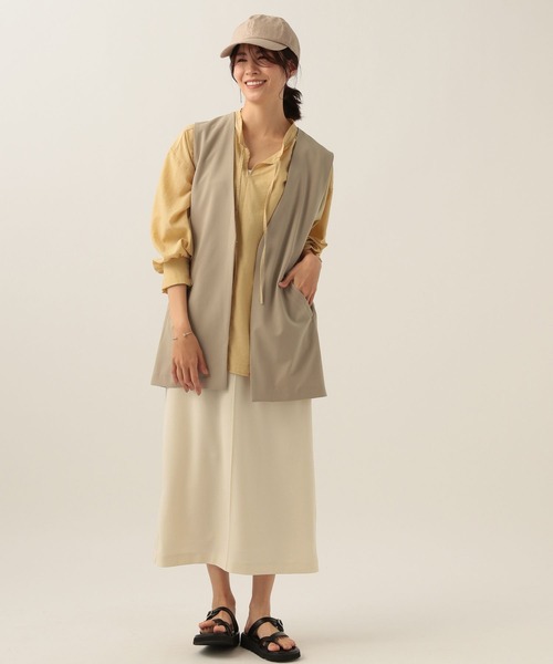 Elura（エルーラ）の「夏ラクミドルジレ/107177（ベスト・レディース・ベージュ/ブラック・FREE）」の9枚目の写真