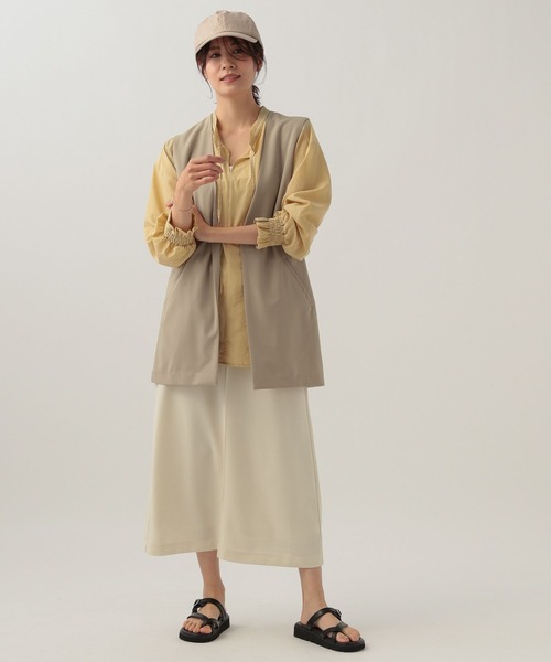 Elura（エルーラ）の「夏ラクミドルジレ/107177（ベスト・レディース・ベージュ/ブラック・FREE）」の10枚目の写真