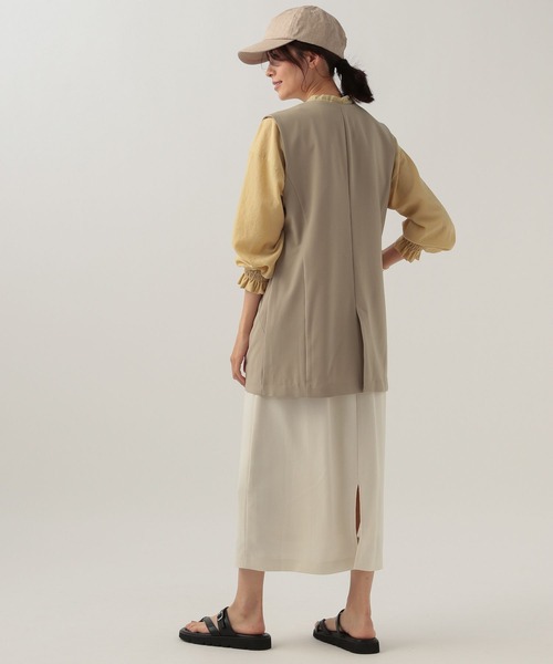 Elura（エルーラ）の「夏ラクミドルジレ/107177（ベスト・レディース・ベージュ/ブラック・FREE）」の11枚目の写真