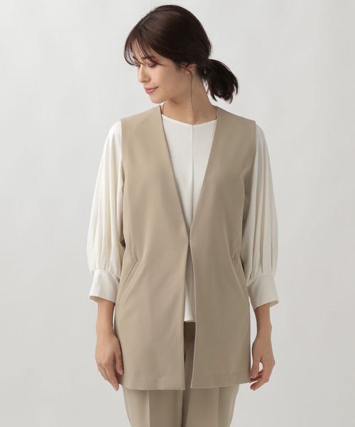 Elura（エルーラ）の「夏ラクミドルジレ/107177（ベスト・レディース・ベージュ/ブラック・FREE）」の17枚目の写真