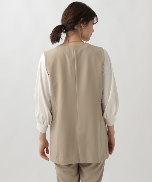 Elura（エルーラ）の「夏ラクミドルジレ/107177（ベスト・レディース・ベージュ/ブラック・FREE）」の19枚目の写真