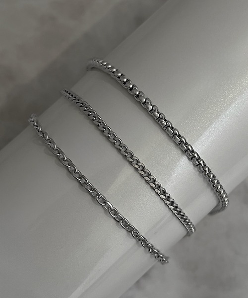 SBG（エスビー）の「SBG 3点セット チェーンブレスレット（ブレスレット・メンズ・シルバー/シルバー系その他/シルバー系その他2/シルバー系その他3・FREE）」の6枚目の写真