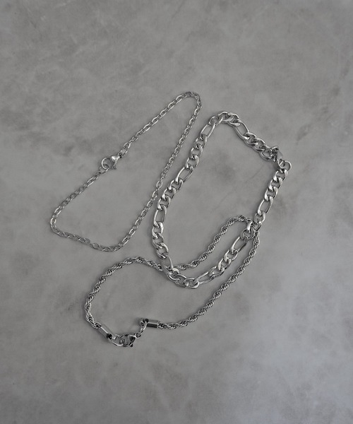 SBG（エスビー）の「SBG 3点セット チェーンブレスレット（ブレスレット・メンズ・シルバー/シルバー系その他/シルバー系その他2/シルバー系その他3・FREE）」の10枚目の写真