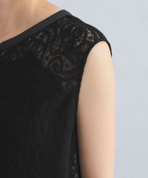 green label relaxing（グリーンレーベルリラクシング）の「レース チュニック ブラウス（シャツ/ブラウス・レディース・ブラック/オフホワイト・FREE）」の16枚目の写真