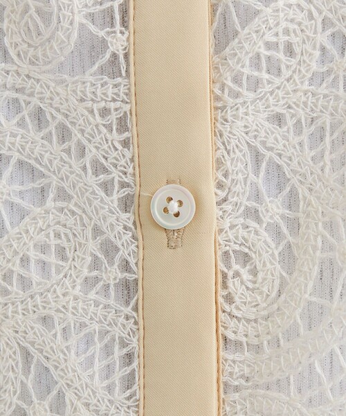 green label relaxing（グリーンレーベルリラクシング）の「レース チュニック ブラウス（シャツ/ブラウス・レディース・ブラック/オフホワイト・FREE）」の19枚目の写真