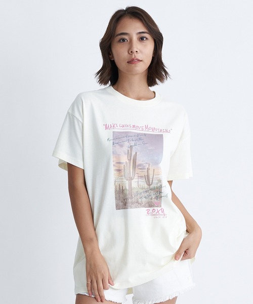 ROXY（ロキシー）の「CARIBBEAN SEA/ロキシーフォトプリント半袖Tシャツ（Tシャツ/カットソー・レディース・ブラック/ホワイト/グリーン・LARGE/MEDIUM/SMALL）」の13枚目の写真