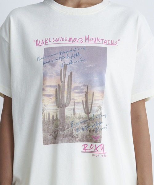 ROXY（ロキシー）の「CARIBBEAN SEA/ロキシーフォトプリント半袖Tシャツ（Tシャツ/カットソー・レディース・ブラック/ホワイト/グリーン・LARGE/MEDIUM/SMALL）」の15枚目の写真