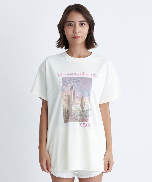 ROXY（ロキシー）の「CARIBBEAN SEA/ロキシーフォトプリント半袖Tシャツ（Tシャツ/カットソー・レディース・ブラック/ホワイト/グリーン・LARGE/MEDIUM/SMALL）」の16枚目の写真