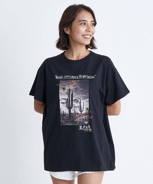 ROXY（ロキシー）の「CARIBBEAN SEA/ロキシーフォトプリント半袖Tシャツ（Tシャツ/カットソー・レディース・ブラック/ホワイト/グリーン・LARGE/MEDIUM/SMALL）」の10枚目の写真