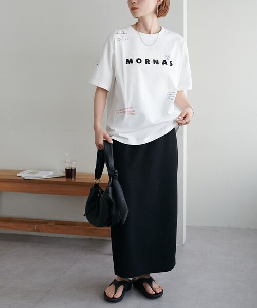 DISCOAT(ディスコート)の「【WEB限定】総柄刺繍ロゴTシャツ《ユニセックス》(Tシャツ/カットソー・レディース・ピンク/オフホワイト/チャコールグレー/ネイビー・SMALL/FREE)」の12枚目の写真
